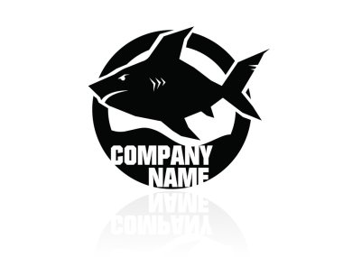 The vector image of a shark - logo,sign,vector,icon clipart