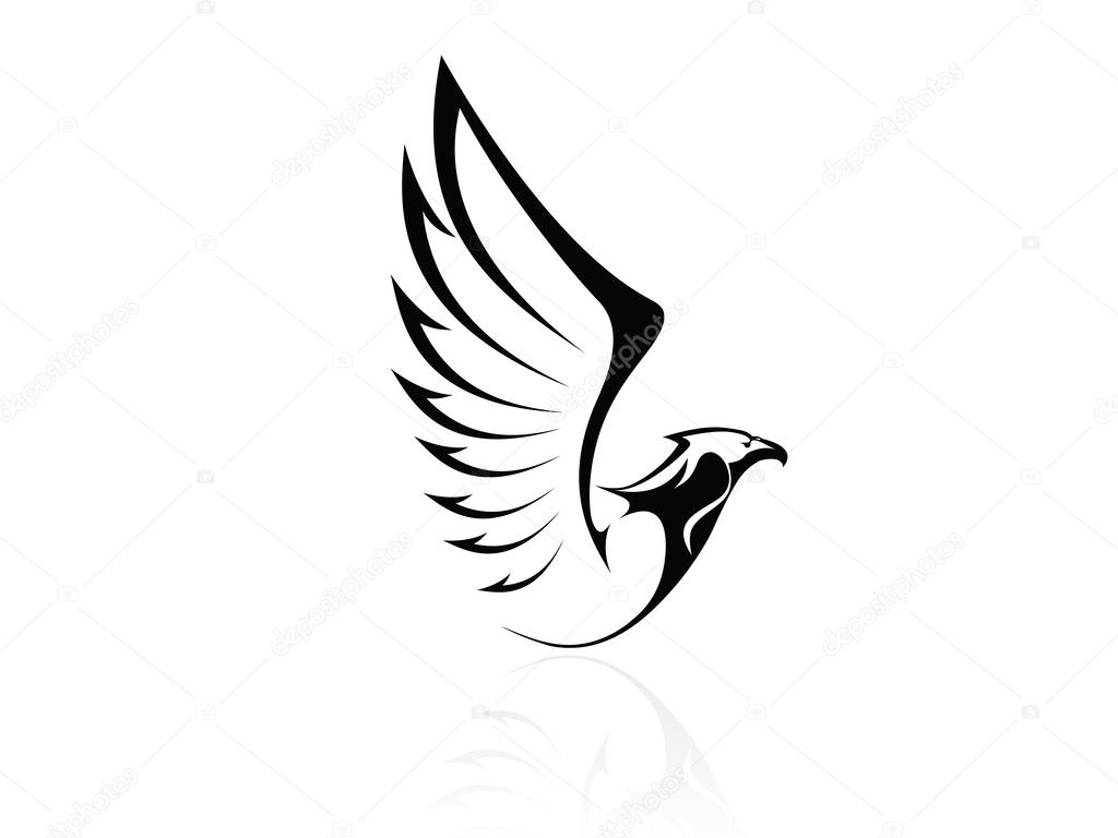 Hawk,Falcon,Eagle - vector, logo, sign, icon