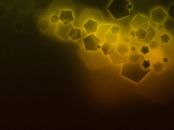 Желто-оранжевый пятиугольник, черный полосатый фон Oraigo-B BC — стоковое фото