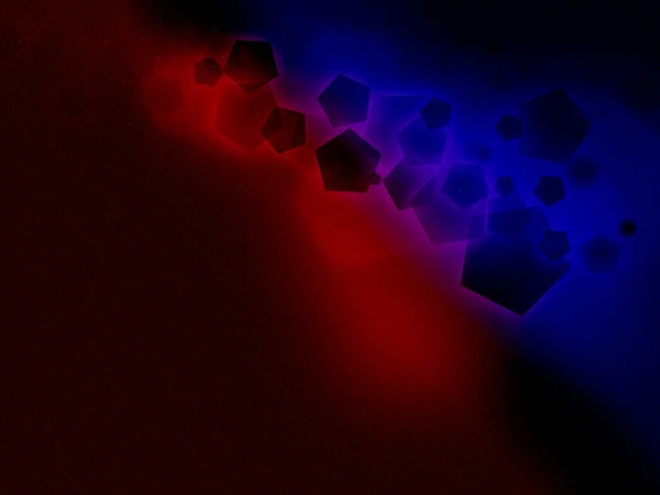 Blau-rosa-rotes Fünfeck, schwarzer Streifenhintergrund oraigo-b bc — Stockfoto