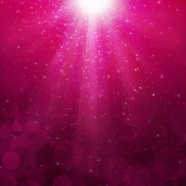 Magenta bolhas raios luminosos fundo Lumiray-B — Fotografia de Stock