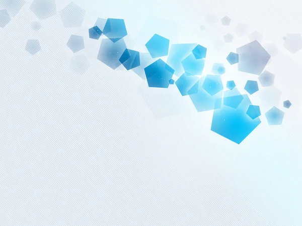 Blå-grå pentagon, blå-vit rand bakgrund oraigo-w — Stockfoto