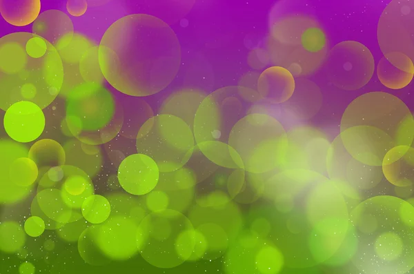 Violeta-Verde bolhas fundo Flário — Fotografia de Stock