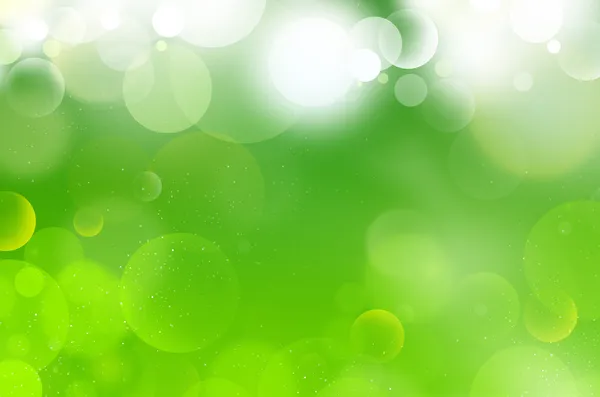 Branco-Verde bolhas fundo Flário — Fotografia de Stock
