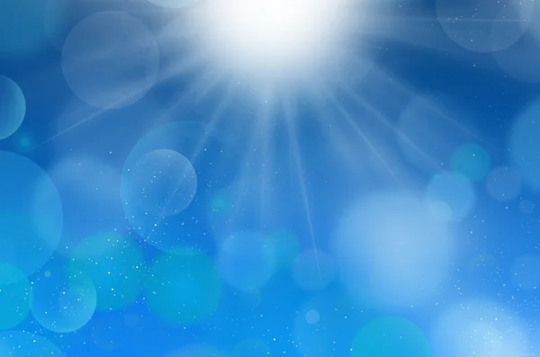 Pęcherzyki niebieskie tło flarium w słońcu — Zdjęcie stockowe