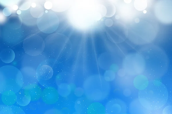 Fond bulles bleues Flarium avec soleil — Photo