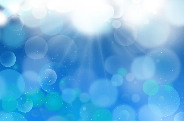 Modré bubliny pozadí flarium se sluníčkem — Stock fotografie