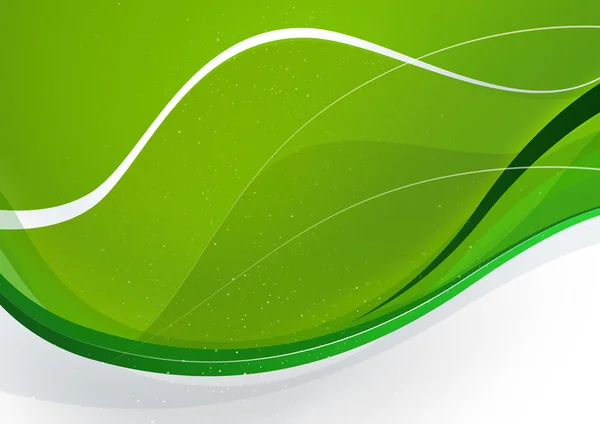 Green wavelike background Kubby,gray-white textarea — Stock Photo, Image