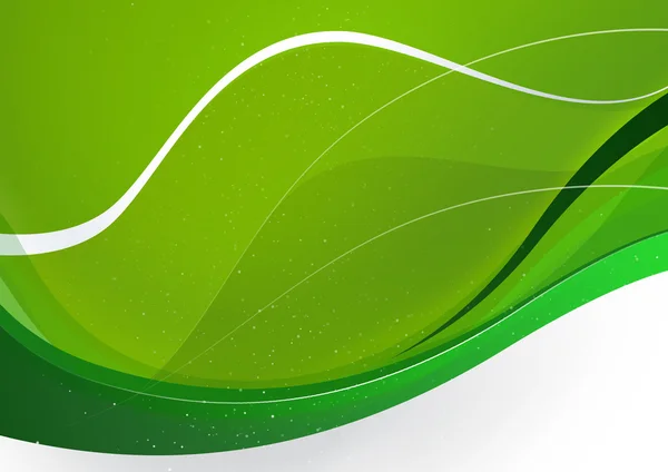 Grüner wellenförmiger Hintergrund kubisch, weißer Textbereich — Stockfoto