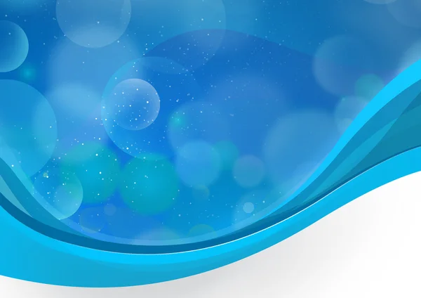 Blauer wellenförmiger Hintergrund kubby Blasen — Stockfoto