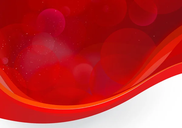 Red-Orange wavelike background Kubby Bubbles — Stock Photo, Image