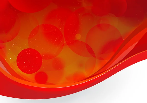 红-橙波动背景 kubby 泡沫 — 图库照片