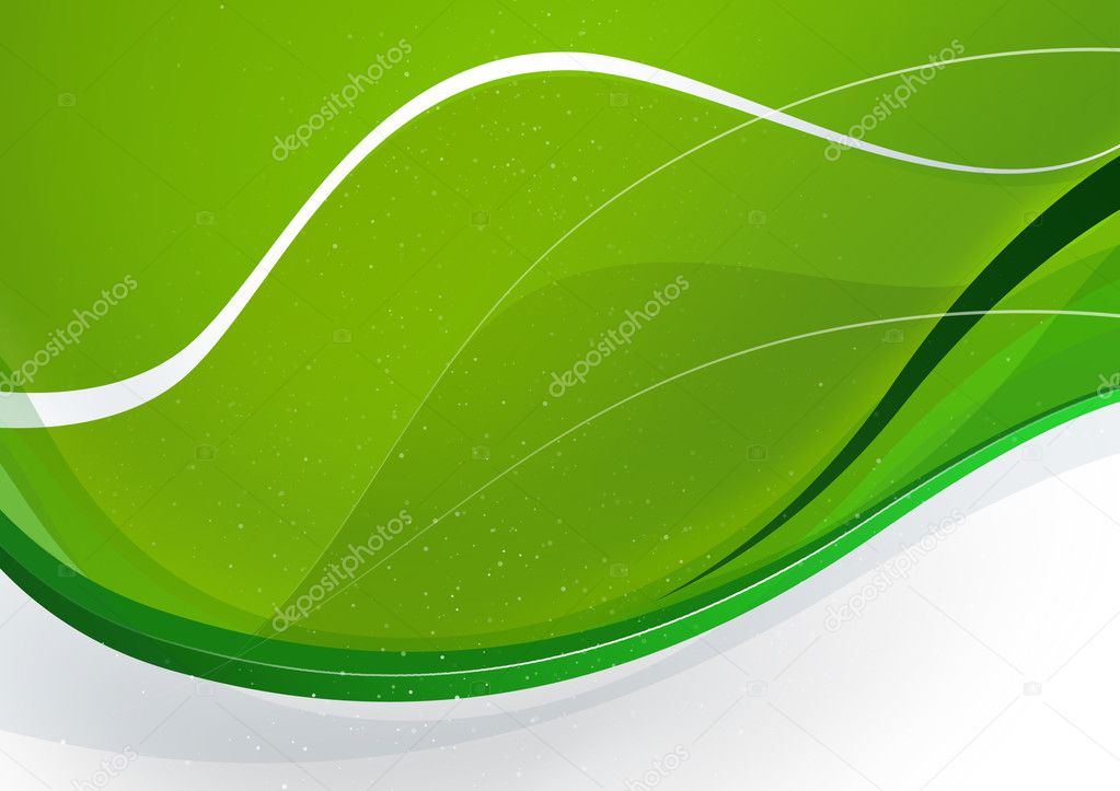 Green wavelike background Kubby,gray-white textarea