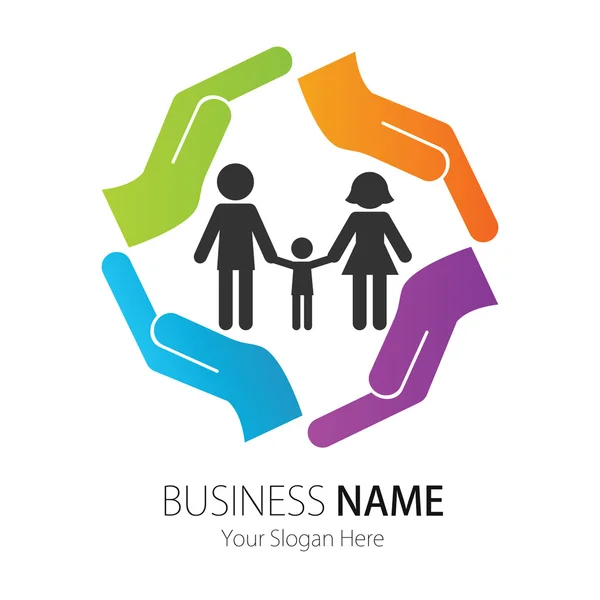 Empresa (Negócios) Logo Design, Vetor, Povos —  Vetores de Stock