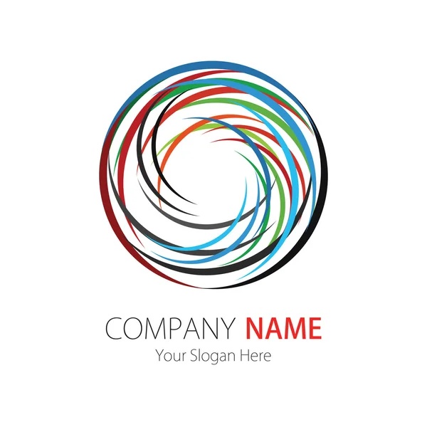 Şirket (iş) logo tasarımı, vektör, yaylar — Stok Vektör