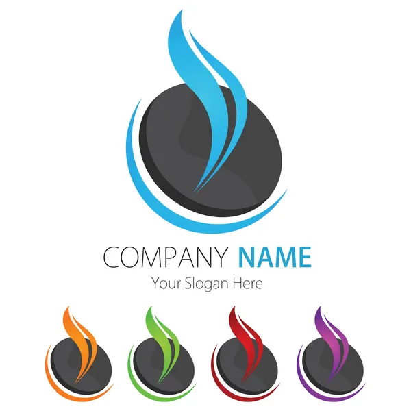 Şirket (iş) Logo tasarımı, vektör — Stok Vektör