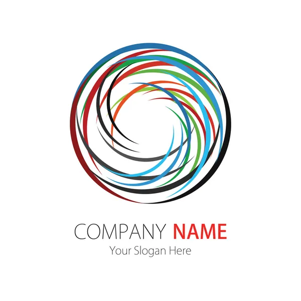 Empresa (Negocio) Logo Diseñar, Vector, Arcos — Vector de stock