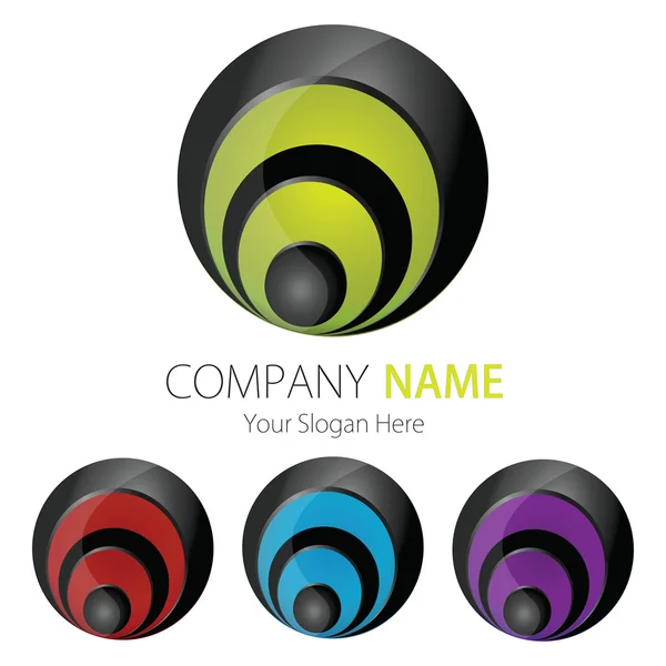 Empresa (Negócios) Logo Design, Vector —  Vetores de Stock