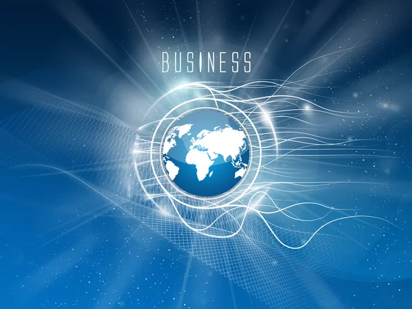 Blå bakgrund - business — Stockfoto