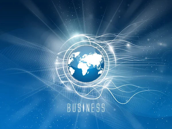 Blå bakgrund - business — Stockfoto