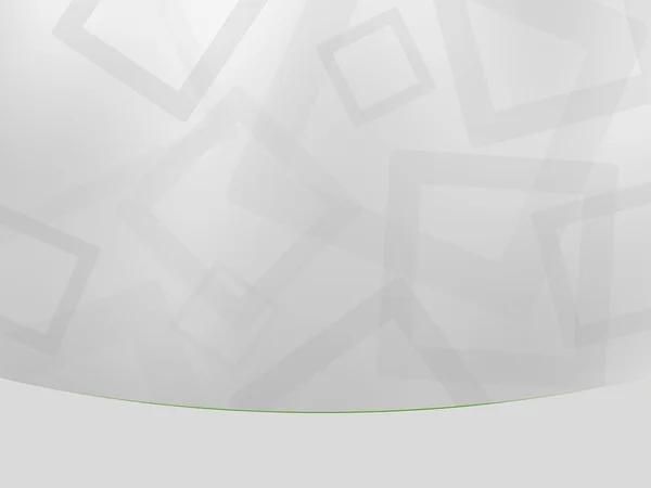 Серый (серебристый) фон кубиков, зеленая дуговая линия — стоковое фото