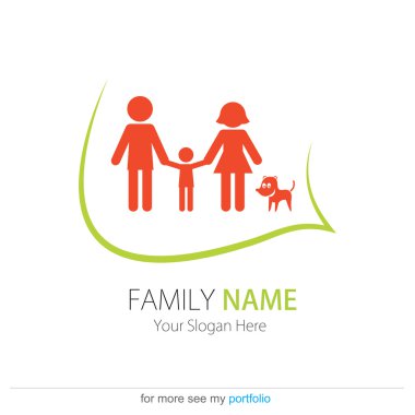 Company (Business) Logo Design, Vector, Heart, Peoples, Family clipart