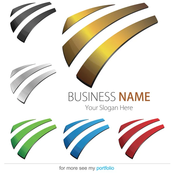 Company (Business) Logo Design, Vector. Arc — Stock Vector