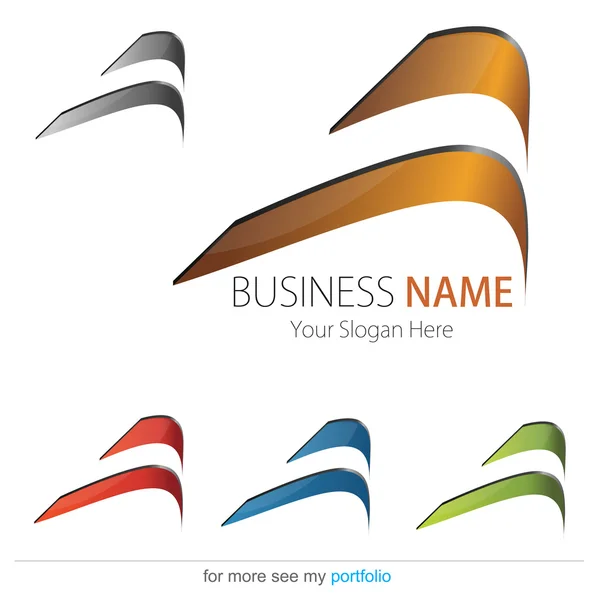 Company (Business) Logo Design, Vector — Stock Vector