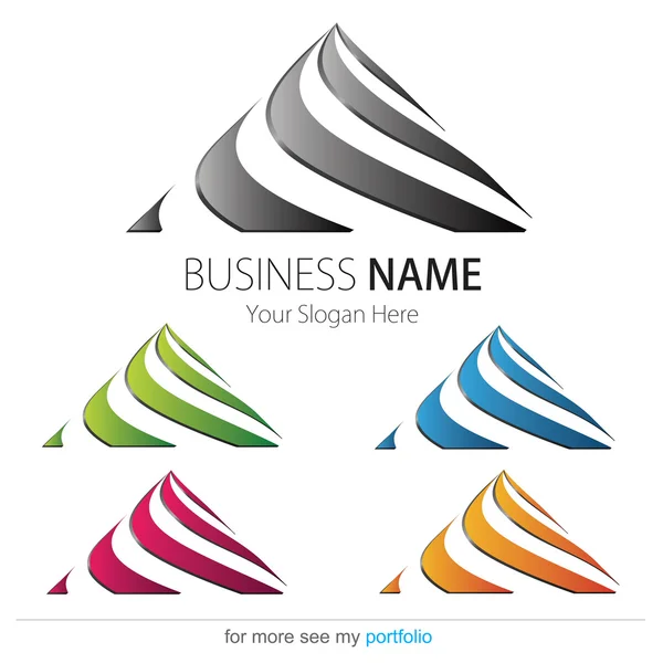 Diseño de Logo de Empresa (Negocio), Vector — Vector de stock