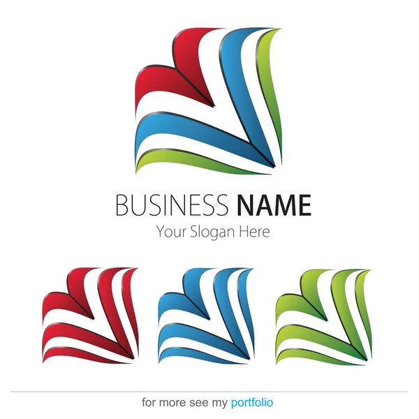 Logo aziendale (aziendale) Progettazione, vettore — Vettoriale Stock