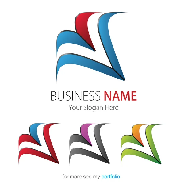 Entreprise (Entreprise) Logo Design, vecteur — Image vectorielle