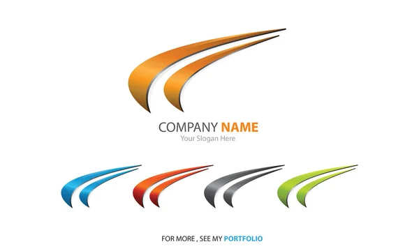 Empresa (Negócios) Logo Design, Vetor, Arco — Vetor de Stock