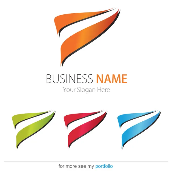 Empresa (Negocio) Logo Diseñar, Vector, Arcos — Archivo Imágenes Vectoriales