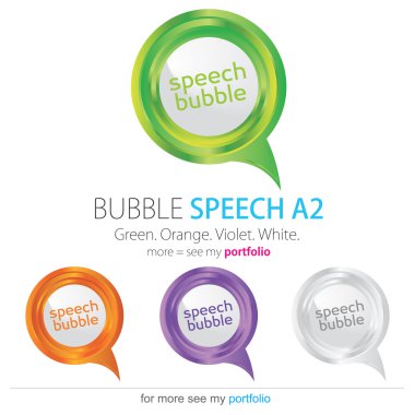 Bubbles Speech, Vector clipart