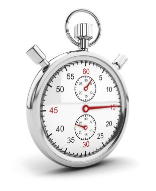 3d stopwatch icon clipart