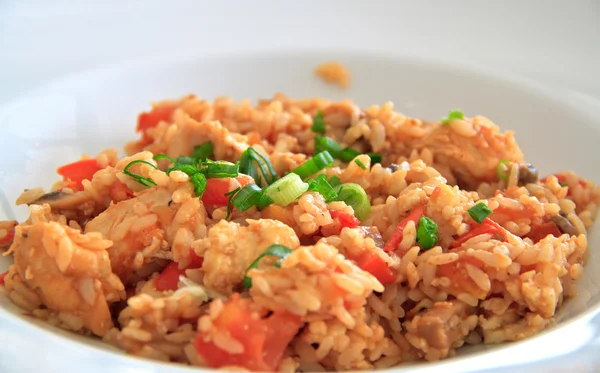 stock image A dish of rice