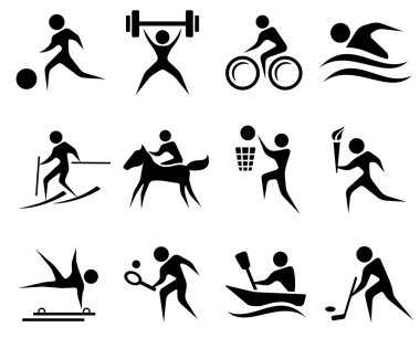 Sport icons clipart