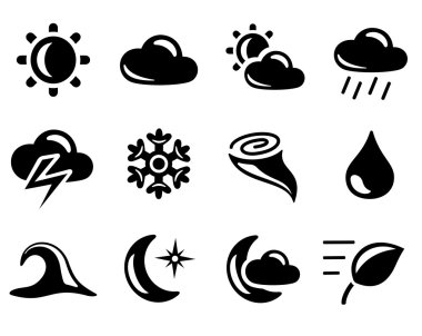 Weather icons clipart