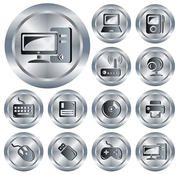 Аппаратные кнопки — стоковый вектор
