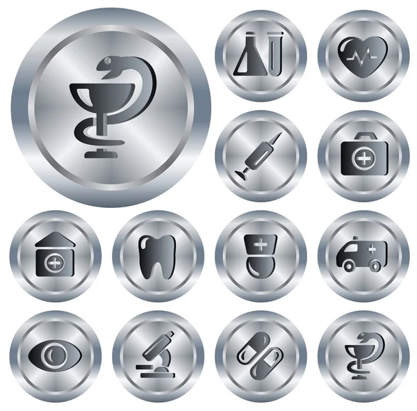 Tıbbi düğmeleri — Stok Vektör