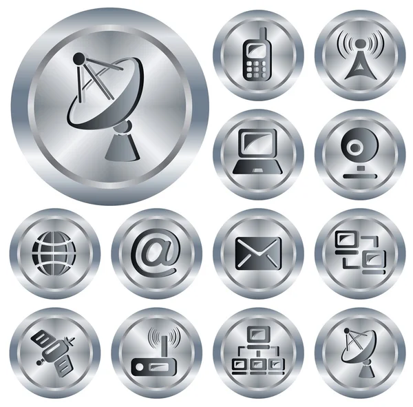 Communication buttons — Stock Vector