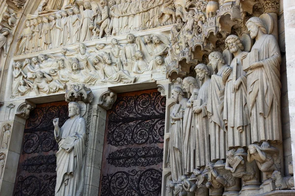 Detail of Notre Dame Cathedral, Paris — Stock Photo, Image