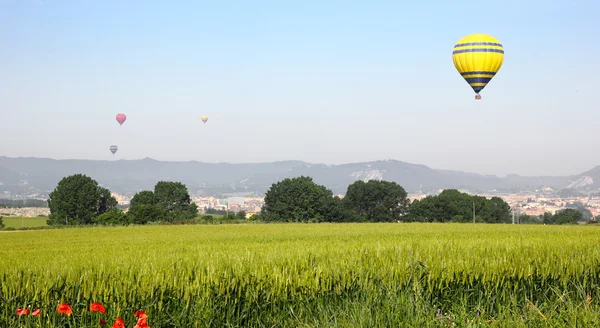हॉट एयर गुब्बारे स्टॉक तस्वीर
