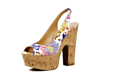 Women shoe, platform heel clipart