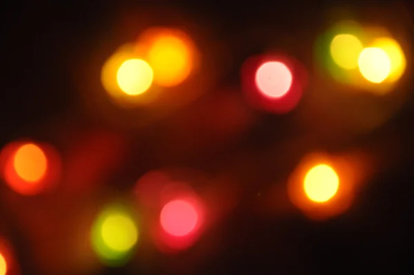 Guirlandes électriques lumières colorées Photo De Stock