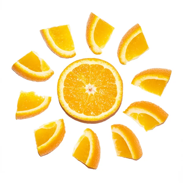 Sol oransje – stockfoto