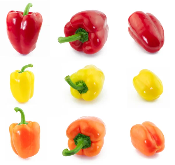 Peppers collage — Stock Photo, Image