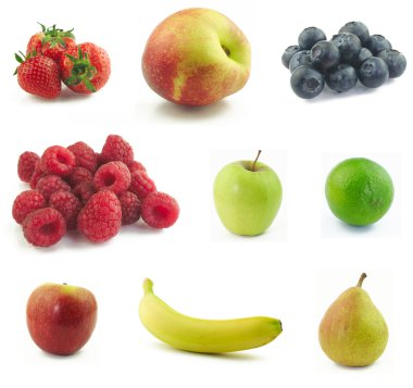 Fruits collage clipart