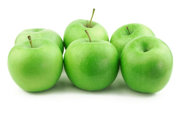 Muitas maçãs verdes — Fotografia de Stock