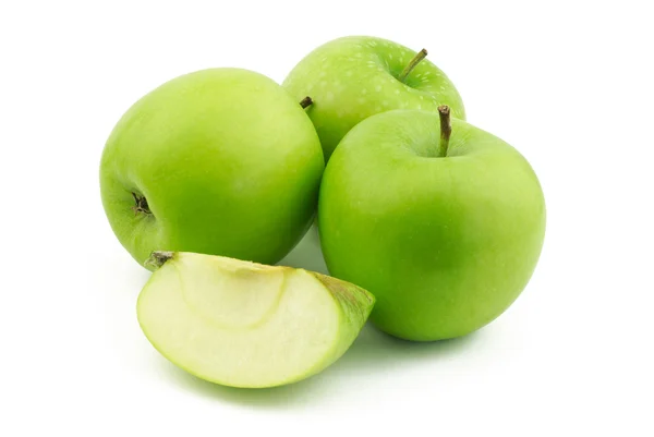 Три яблука і чверть — стокове фото